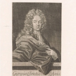 Georg Christian Lehms, 1715 - Druck Leipziger Papierstich.