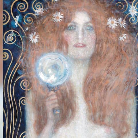 Gustav Klimt, Nuda Veritas (Detail-Ausschnitt), 1899