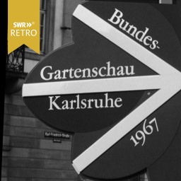 Schild zur Bundesgartenschau Karlsruhe 1967