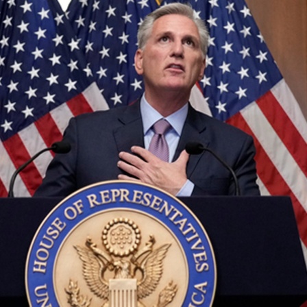 Kevin McCarthy im Capitol in Washington, nachdem er aus dem Amt des Speaker of the House gefeuert wurde 