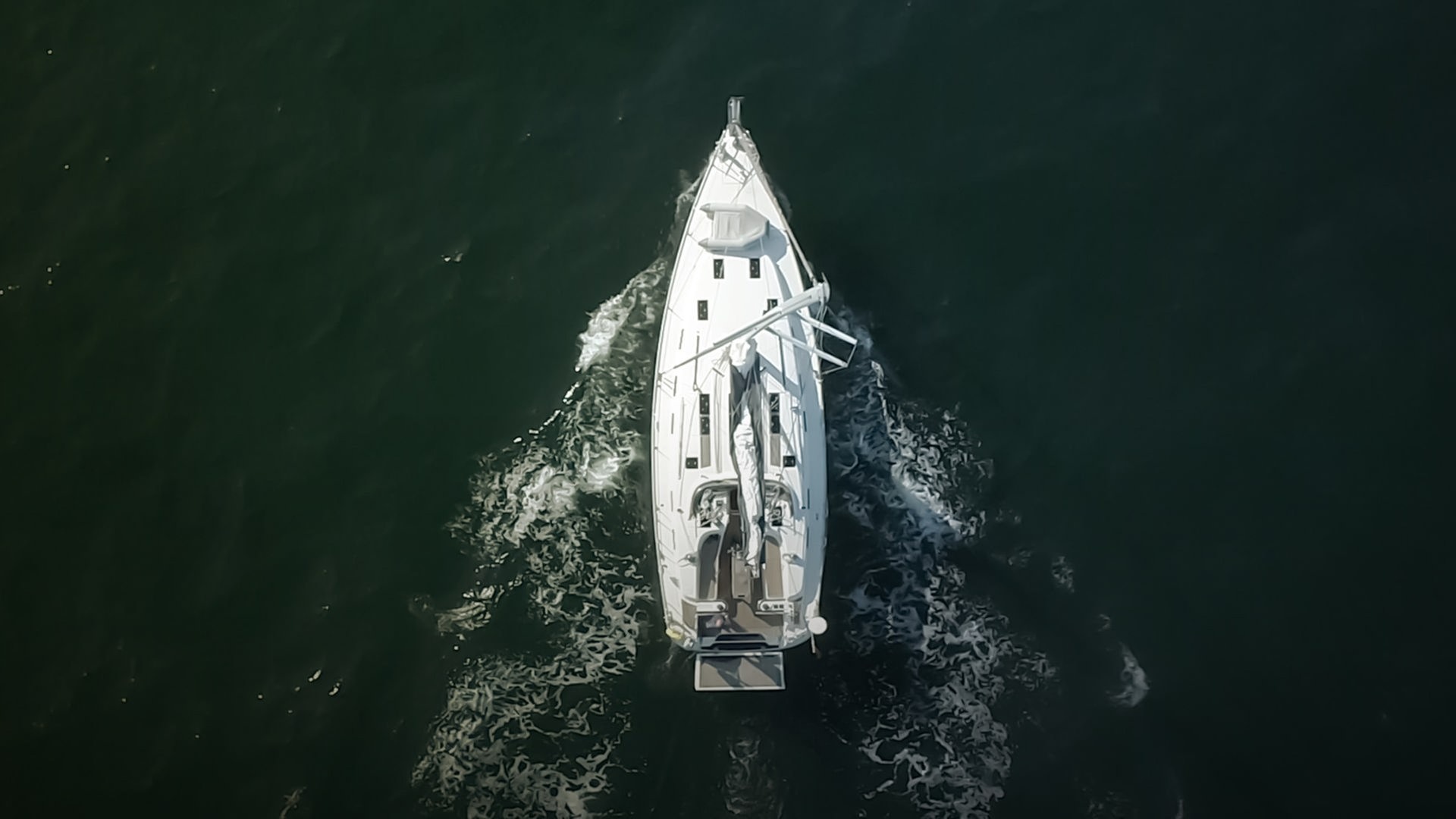 Ein Segelboot auf der Ostsee.