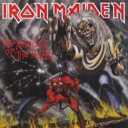 Das Plattencover von &#034;The Number Of The Beast&#034;, dem Kultalbum der britischen Metal-Ikonen von Iron Maiden.