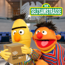 Bildmontage: Ernie und Bert halten im Bundestag das neue Entlastungspaket in Händen