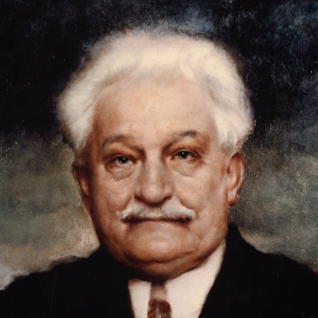 Der tschechische Komponist Leos Janáček (1854-1928) in einem Gemälde von Gustav Bohm
