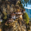 Das buddhistische Kloster Taktshang in Bhutan.